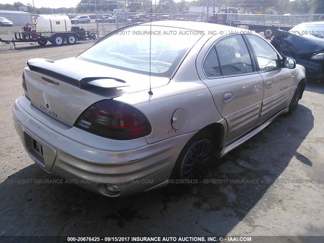 1G2NF52T71M592200 - 2001 PONTIAC GRAND AM SE1 GOLD photo 4