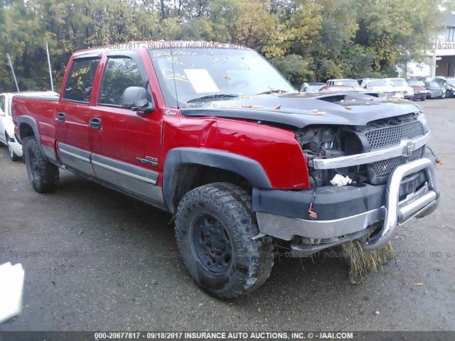 1GCHK23143F224726 - 2003 CHEVROLET SILVERADO K2500 HEAVY DUTY RED photo 1