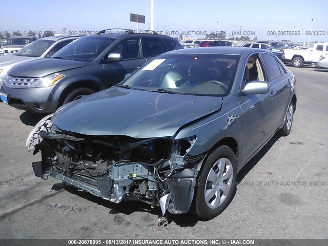 4T1BE46K09U899762 - 2009 TOYOTA CAMRY SE/LE/XLE GREEN photo 2