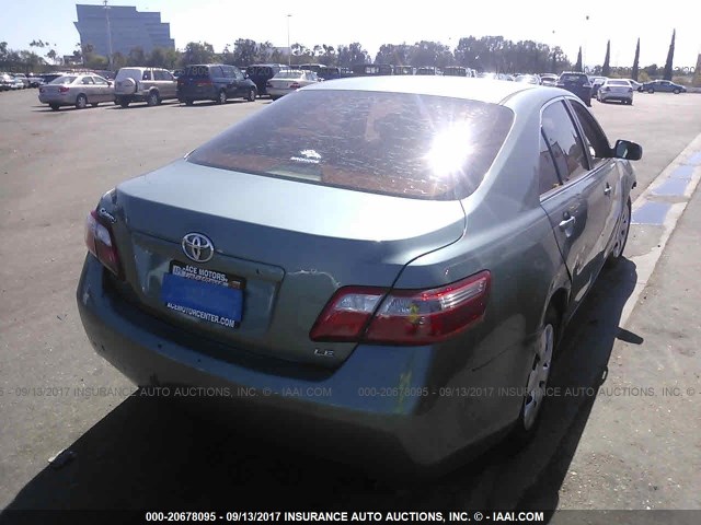 4T1BE46K09U899762 - 2009 TOYOTA CAMRY SE/LE/XLE GREEN photo 4
