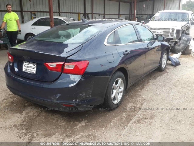 1G1ZB5ST2HF132801 - 2017 CHEVROLET MALIBU LS ლურჯი ფოტო 4