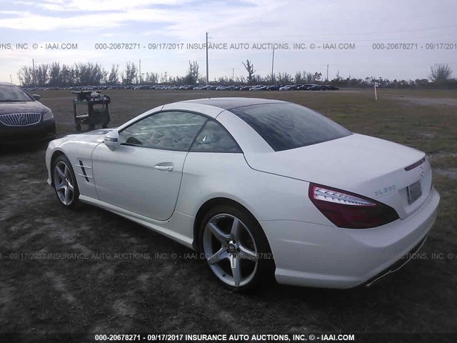 WDDJK7DA8EF025202 - 2014 MERCEDES-BENZ SL 550 WHITE photo 3