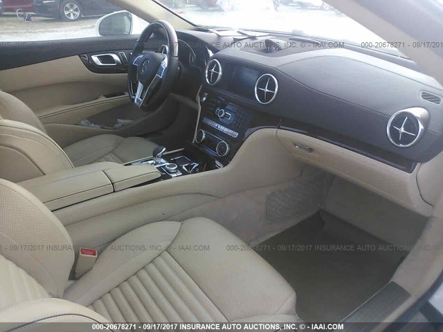 WDDJK7DA8EF025202 - 2014 MERCEDES-BENZ SL 550 WHITE photo 5