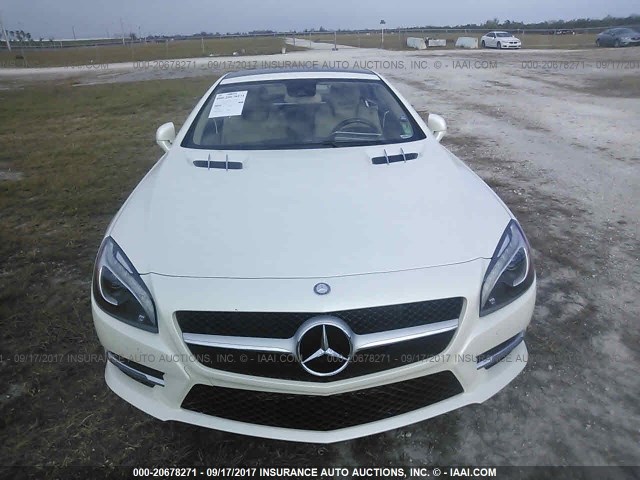 WDDJK7DA8EF025202 - 2014 MERCEDES-BENZ SL 550 WHITE photo 6