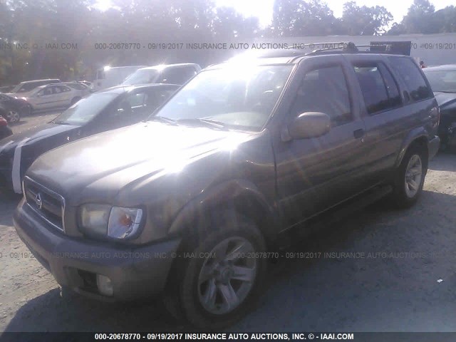 JN8DR09X92W653986 - 2002 NISSAN PATHFINDER LE/SE TAN photo 2