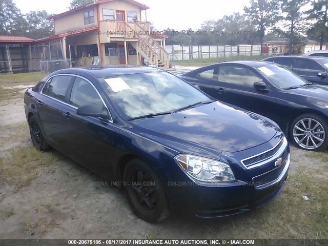 1G1ZA5EU5CF324004 - 2012 CHEVROLET MALIBU LS მუქი ლურჯი ფოტო 1