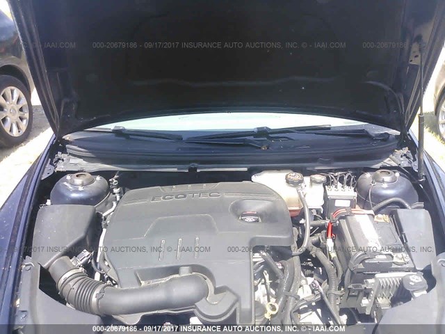 1G1ZA5EU5CF324004 - 2012 CHEVROLET MALIBU LS მუქი ლურჯი ფოტო 10