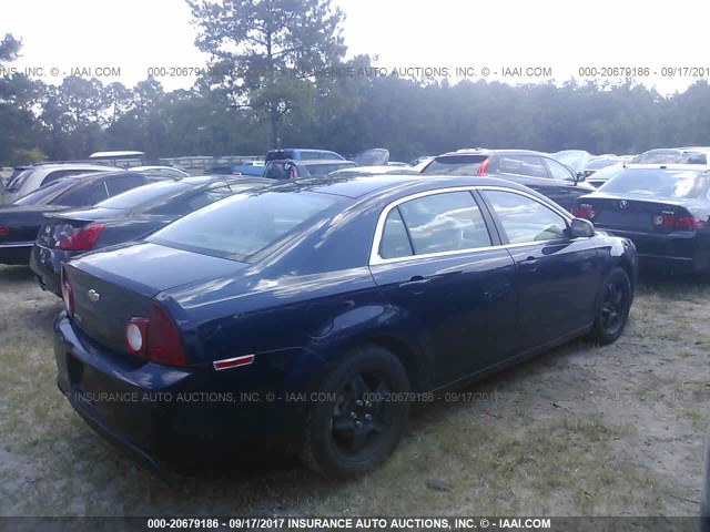 1G1ZA5EU5CF324004 - 2012 CHEVROLET MALIBU LS მუქი ლურჯი ფოტო 4