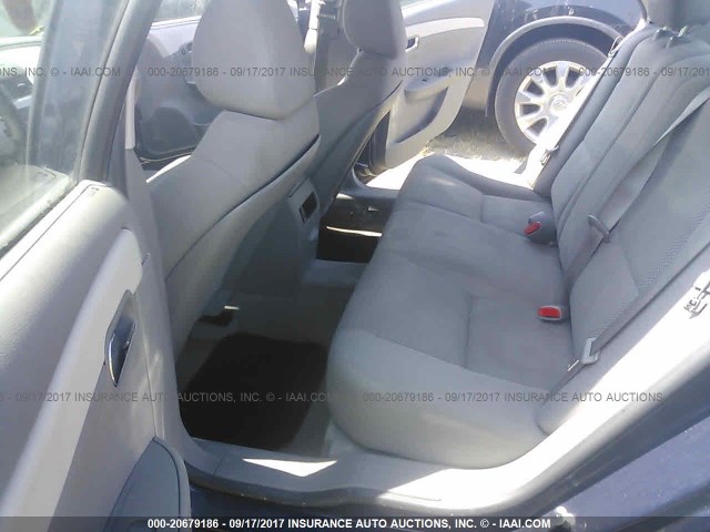 1G1ZA5EU5CF324004 - 2012 CHEVROLET MALIBU LS მუქი ლურჯი ფოტო 8