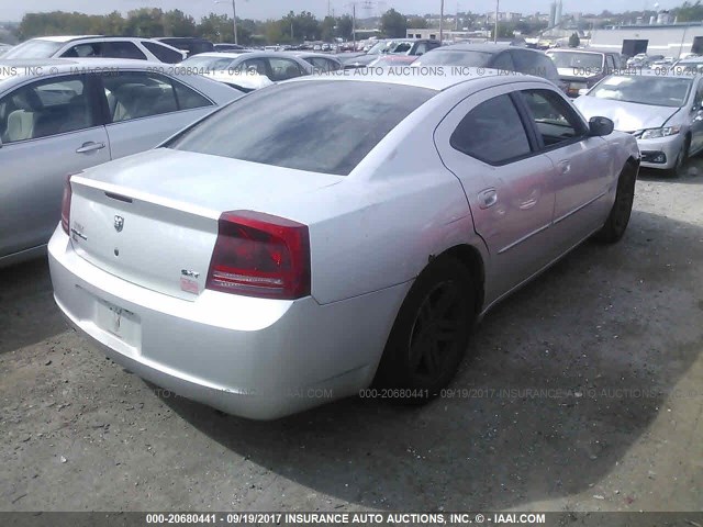 2B3KA43G96H184835 - 2006 DODGE CHARGER SE/SXT SILVER photo 4