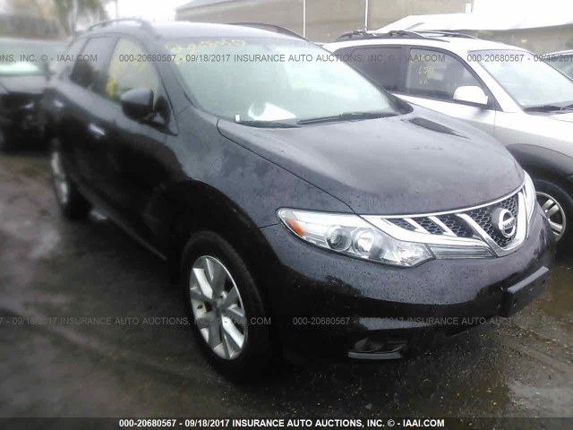 JN8AZ1MW2DW308700 - 2013 NISSAN MURANO S/SL/LE BLACK photo 1