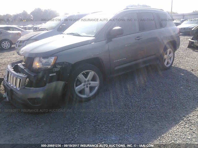 1C4NJCCB2DD191548 - 2013 JEEP COMPASS LIMITED GRAY photo 2