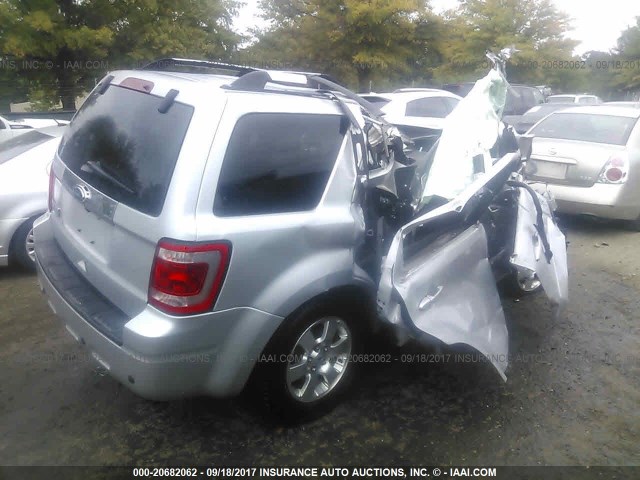 1FMCU0E70CKB02040 - 2012 FORD ESCAPE LIMITED SILVER photo 4