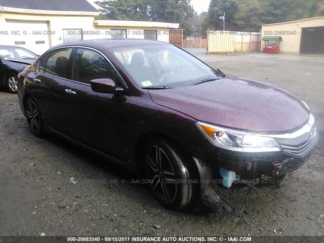1HGCR2F52HA029718 - 2017 HONDA ACCORD SPORT 栗色 照片 1