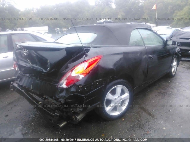 4T1FA38P15U059208 - 2005 TOYOTA CAMRY SOLARA SE/SLE შავი ფოტო 4