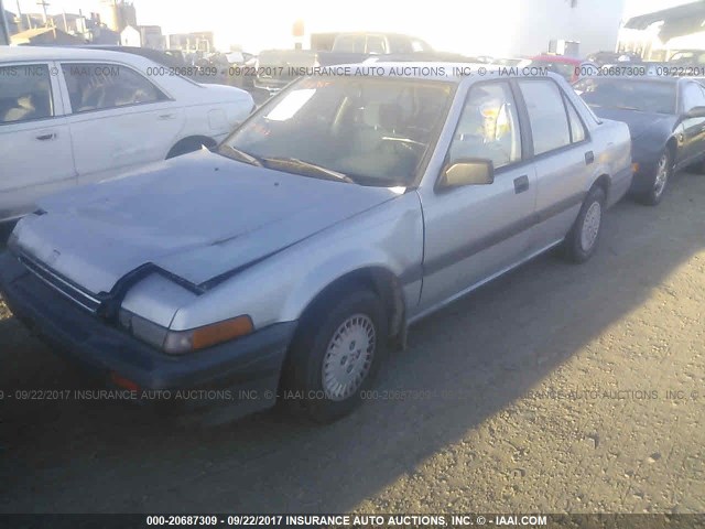 JHMCA5628HC077952 - 1987 HONDA ACCORD DX BLUE photo 2