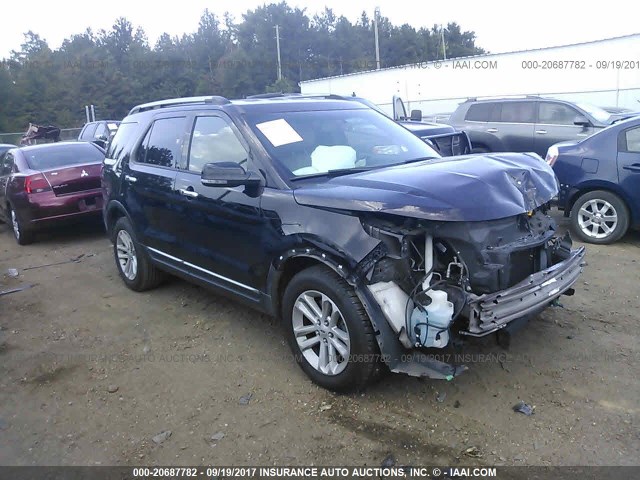 1FM5K7D88DGB50469 - 2013 FORD EXPLORER XLT BLACK photo 1