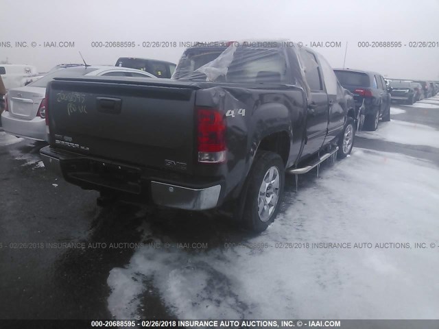 3GTP2VE39BG282923 - 2011 GMC SIERRA K1500 SLE BLACK photo 4