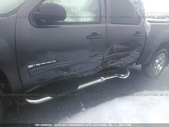 3GTP2VE39BG282923 - 2011 GMC SIERRA K1500 SLE BLACK photo 6