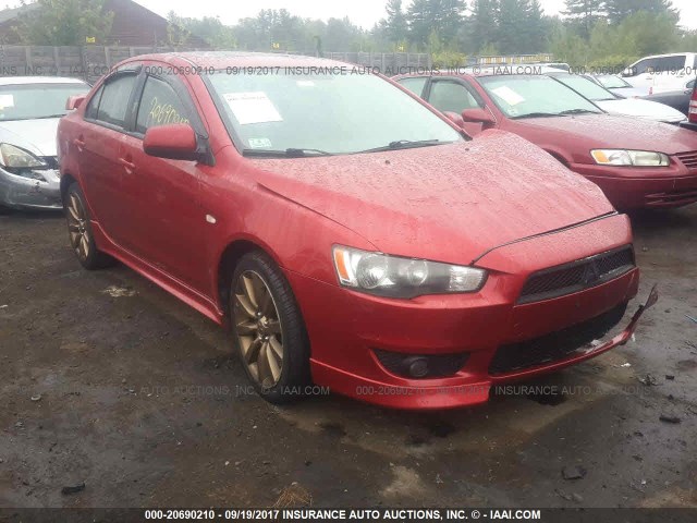 JA3AU86W89U015286 - 2009 MITSUBISHI LANCER GTS RED photo 1