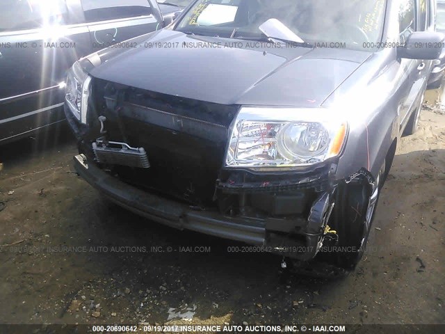 5FNYF4H51FB015397 - 2015 HONDA PILOT EXL GRAY photo 6