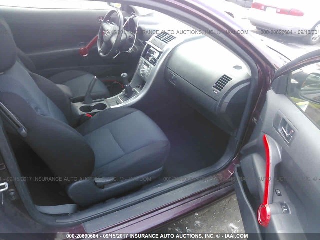 JTKDE177750041415 - 2005 TOYOTA SCION TC 栗色 照片 5