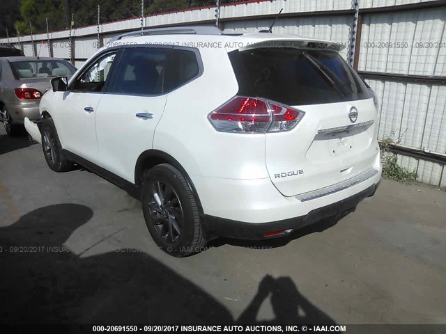 5N1AT2MT4GC851783 - 2016 NISSAN ROGUE S/SL/SV WHITE photo 3