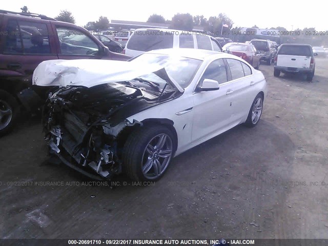 WBA6B4C57DD098779 - 2013 BMW 650 XI WHITE photo 2