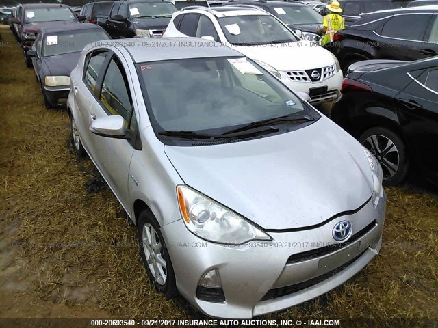 JTDKDTB31D1547770 - 2013 TOYOTA PRIUS C SILVER photo 1