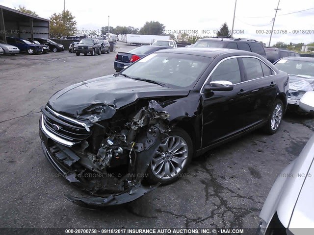 1FAHP2F84DG148372 - 2013 FORD TAURUS LIMITED BLACK photo 2