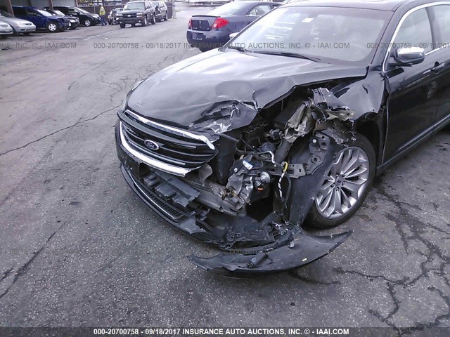 1FAHP2F84DG148372 - 2013 FORD TAURUS LIMITED BLACK photo 6