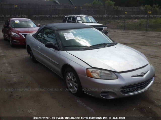 1C3EL75R62N329986 - 2002 CHRYSLER SEBRING GTC SILVER photo 1