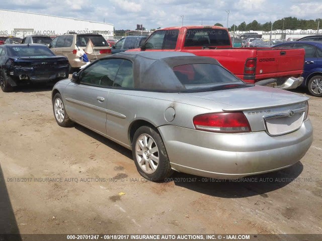 1C3EL75R62N329986 - 2002 CHRYSLER SEBRING GTC SILVER photo 3