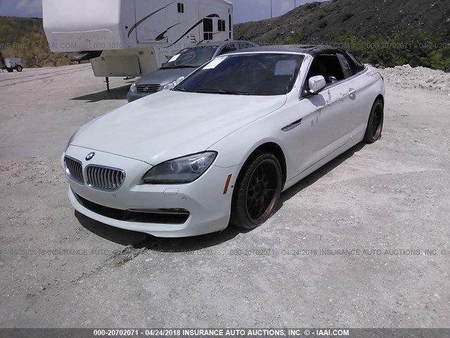 WBALZ3C50CDL72802 - 2012 BMW 650 I WHITE photo 2