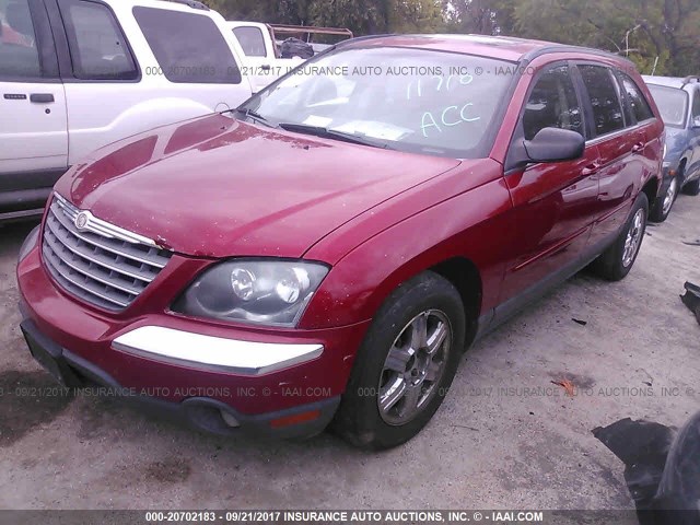 2C8GF68405R661756 - 2005 CHRYSLER PACIFICA TOURING RED photo 2