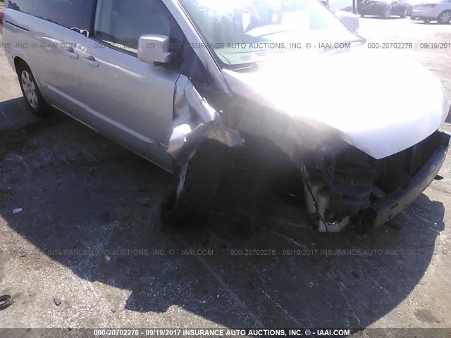 5N1BV28U35N117901 - 2005 NISSAN QUEST S/SE/SL SILVER photo 6