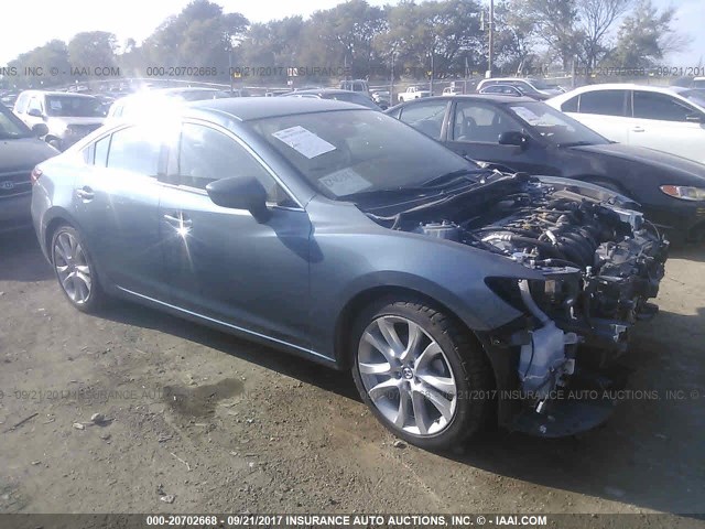 JM1GJ1V61E1135813 - 2014 MAZDA 6 TOURING BLUE photo 1