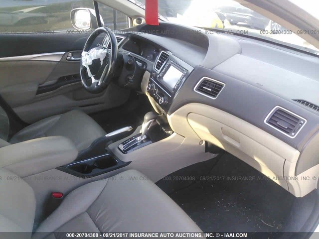 19XFB4F38DE003092 - 2013 HONDA CIVIC HYBRID L WHITE photo 5