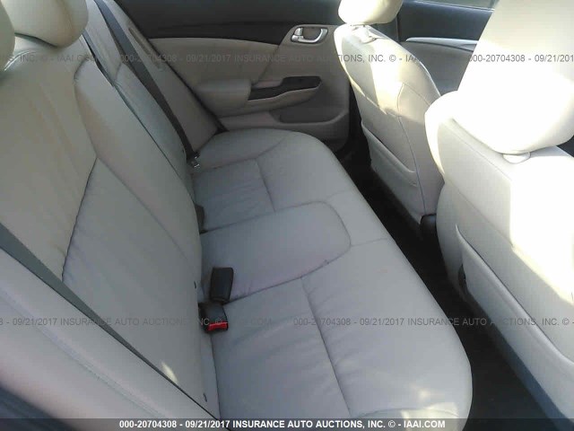 19XFB4F38DE003092 - 2013 HONDA CIVIC HYBRID L WHITE photo 8