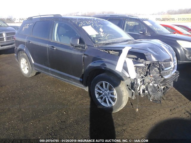 3C4PDDBG8FT566455 - 2015 DODGE JOURNEY SXT GRAY photo 1