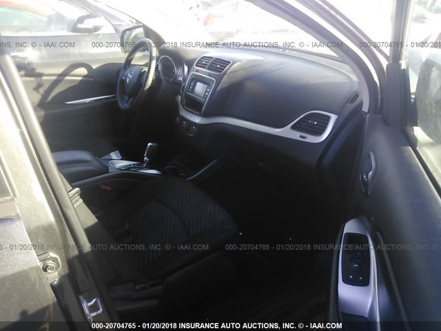 3C4PDDBG8FT566455 - 2015 DODGE JOURNEY SXT GRAY photo 5