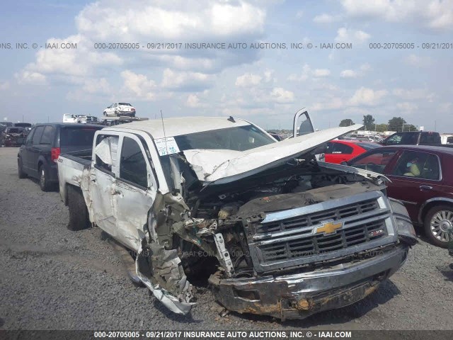 3GCUKREC6EG530155 - 2014 CHEVROLET SILVERADO K1500 LT WHITE photo 1