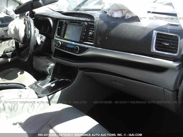 5TDKKRFH5FS070314 - 2015 TOYOTA HIGHLANDER XLE ლურჯი ფოტო 5