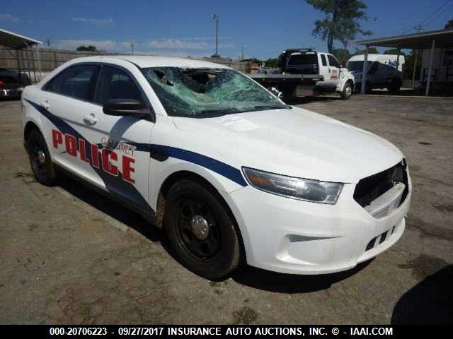 1FAHP2MK3FG121195 - 2015 FORD TAURUS POLICE INTERCEPTOR WHITE photo 1