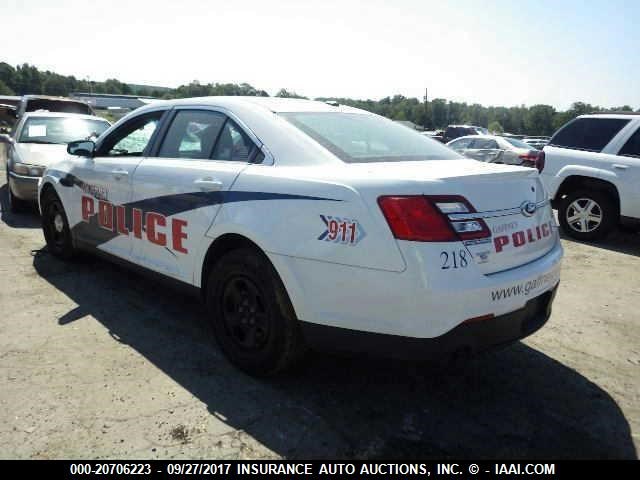 1FAHP2MK3FG121195 - 2015 FORD TAURUS POLICE INTERCEPTOR WHITE photo 3