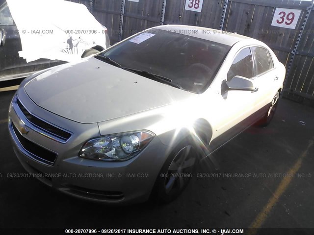 1G1ZC5E0XCF267967 - 2012 CHEVROLET MALIBU 1LT 金色 照片 2