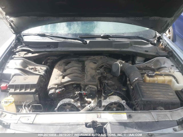 2B3KA43G37H842506 - 2007 DODGE CHARGER SE/SXT SILVER photo 10