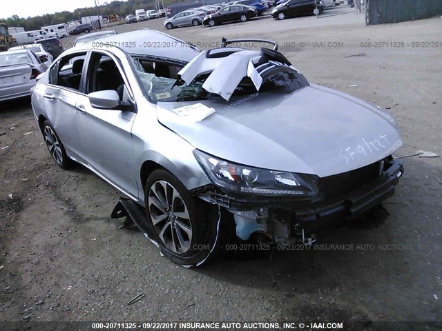 1HGCR2F52EA283375 - 2014 HONDA ACCORD SPORT 银色 照片 1