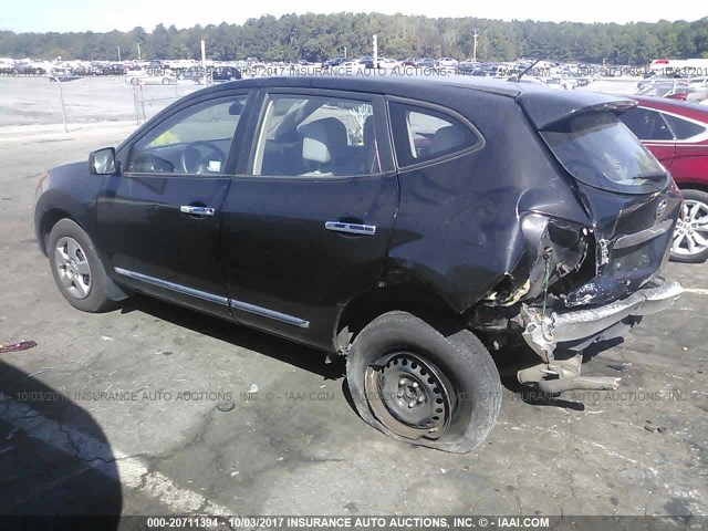 JN8AS5MT7DW036856 - 2013 NISSAN ROGUE S/SV BLACK photo 3