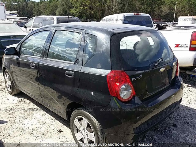 KL1TD66E59B640477 - 2009 CHEVROLET AVEO LS/LT 黑色 照片 3